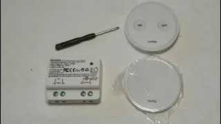 LoraTap Kit Interrupteur sans Fil, Pratique interrupteur sans fil avec t&eacute;l&eacute;commande  Fonction minute