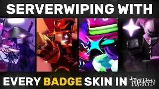 Server Wiping with EVERY BADGE KILLER SKIN | Forsaken | Roblox