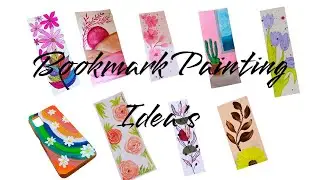 How to make Boho Art Bookmark ll Painting Tutorial ll painting hacks & Hacks