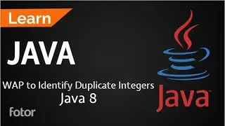 Java 8 Program to Identify Duplicate Integer and Print Frequencies || Learn Java Code || Interview Q