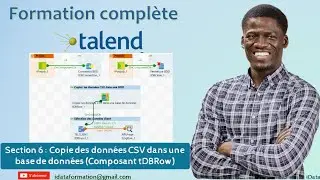Copie des données CSV dans une base de données (Composant tDBRow) – Talend Data Integration #17