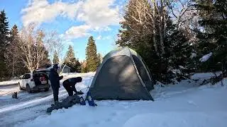 -30&deg;C Extreme SUV Camping: The Ultimate Winter Setup (Timelapse)