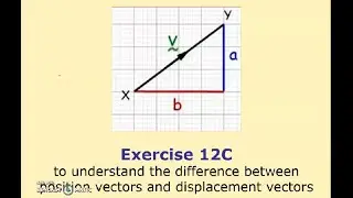 Ex 12C - Position and Displacement Vectors - Y12 A Level Maths