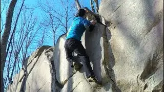 Blind Spot Boulder - V1 (34e) - Stone Fort Bouldering (LRC) repeat