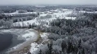 Del 1 . Rimfrost Vinterflygning &ouml;ver Fagerhult. Dala . Makebo !