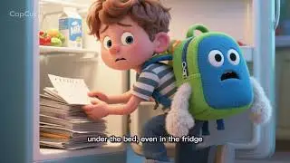 The Backpack That Eats Homework! 😲🎒 | Funny Kids Story