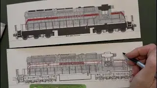 Есть ручка? Нарисуй поезд! Паровоз Susquehanna SD40-2 № 3024, Энди Флетчер, эпизод 41, часть 6.