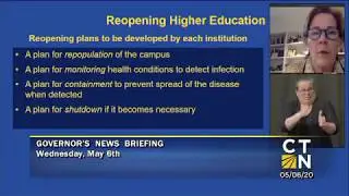 Governor Lamont's May 6, 2020 3PM Coronavirus Update
