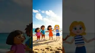 Dora and Diego Alicia daisy go to beach