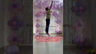 Birthday decoration ideas at home | easy and simple balloon decoration ideas | #balloon #shortsfeed