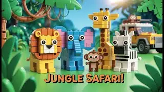 Сафари в джунглях для детей 🦓🦒 | Животные LEGO: Сафари в джунглях 🌿 | Веселое и красочное 3D виде...