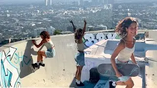 skated a bowl with the best view of LA! 