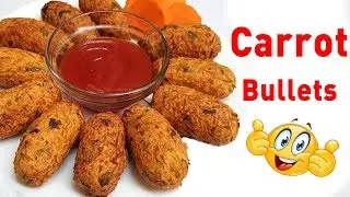 Carrot Bullets | Healthy snack recipe | Carrot Balls | Carrot Fritters | Carrot Snack item | SSH
