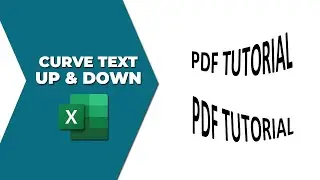 How to write curve text up and down in Excel