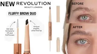 new Makeup revolution fluffy brow duo - hit or miss? #browtutorial #makeuprevolution