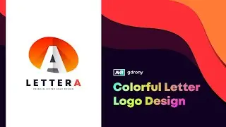 Colorful Letter Logo Design | Illustrator Tutorial | Letter A