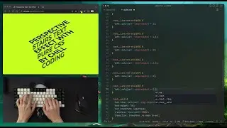 Code with me: Perspective Stairs Text Effect (Only HTML & CSS)