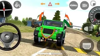 DOLLAR (SONG)🔥INDIAN VILLAGE OFFER ROAD MAHINDRA THAR🔥 INDIAN CARS SIMULATOR 3D#mahindrathar