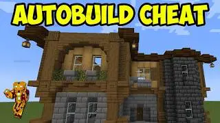 Minecraft AUTOBUILD 26.1.2 - how to use (Spotlight) (Auto Build Cheat Mod 26.1.x Fabric)