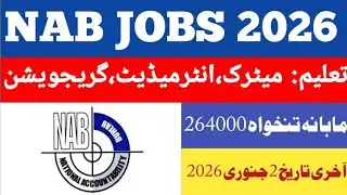 National Accountability Beauru Latest Jobs2025-26| Pakistan Govt Jobs 2025-26|How to apply online