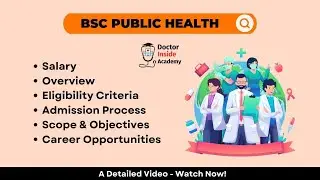 Bachelor of Science in Public Health Course | BSc Public Health | Doctor Inside Academy