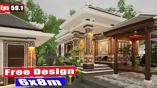 Minimalist Home Design That Feels Cool at Villa Bali 8m x 6m #EPS_59.1