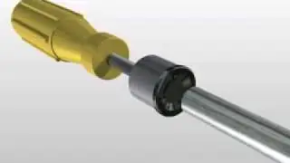 Using the Starlock Push On Assembly tool to fit a Starlock to a roundshaft
