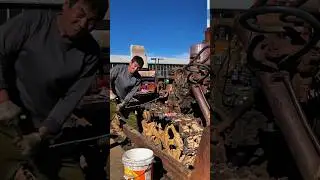 Starting Old Diesel Engine with Rope | Manual Rope Start Engine | Satisfying Engine Start