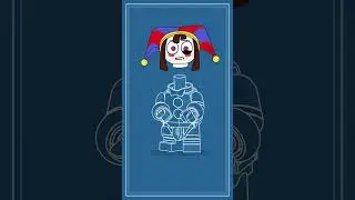 LEGO Pomni из The Amazing Digital Circus #shorts