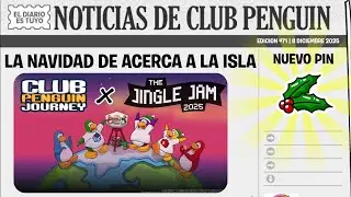 HOLLY PIN & LEAMOS EL PERIODICO #71 | CLUB PENGUIN JOURNEY | 8 DICIEMBRE 2025