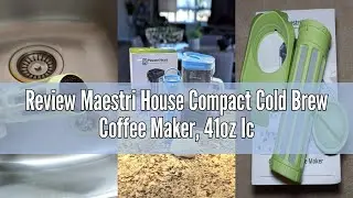 Review Maestri House Compact Cold Brew Coffee Maker, 41oz Iced Tea and Coffee Maker Brewer Space Sav