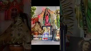 Religious Altar Display and Accordion Music#religiousaltar #virgenmaria #religiousmusic