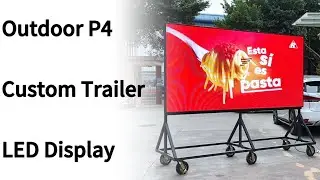 NSELED Outdoor P4 Custom LED Trailer Display: Elevate Your Mobile Ads