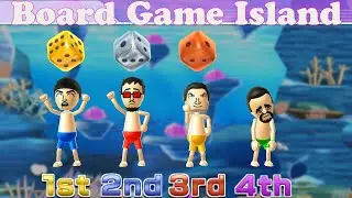 Wii Party Board Game Island - Rocky Balboa Vs Akira Vs Victor Vs Pablo (Master Difficulty)