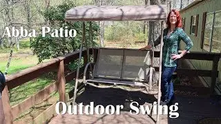 OUTDOOR SWING CANOPY 🍀ABBA PATIO Porch, Deck, Yard Furniture REVIEW 👈