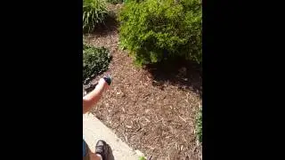 Fireman backpack water hose