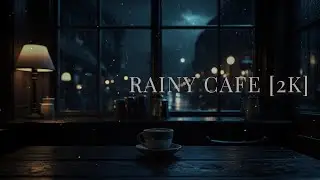 Rainy Night Escape 🌧️ Cozy Coffee Shop Ambience & Relaxing Jazz Piano [2K Premier] #sleepmusic