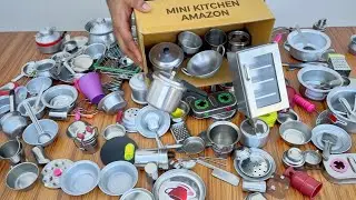 Miniature Steel Kitchen Set | My FULL Collection 📦 Reveal & Review