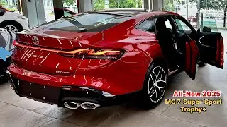 Новинка 2025 года! Премиальный MG7 Super Sport | Trophy Plus Comfort: салон и экстерьер