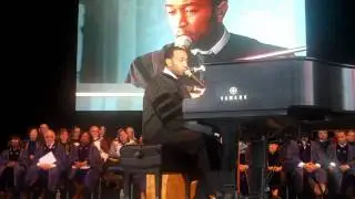 JOHN LEGEND SINGS AT COMMENCEMENT