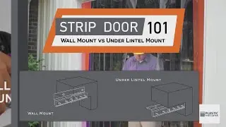 Strip Door Curtain Hanger Mounting Options
