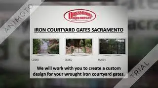 Iron Courtyard Gates Sacramento