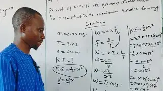 Calculating the period of a simple pendulum of a given length. #physics #simplependulum #jamb #waec 