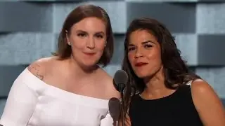 Lena Dunham and America Ferrera's entire DNC speech