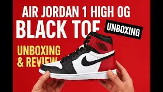 Air Jordan 1 High OG Black Toe Unboxing & Review 👟🔥| Classic OG Sneaker