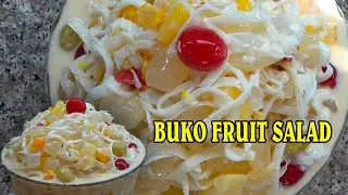 BUKO FRUIT SALAD/ Delicious young coconut fruit salad