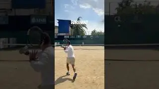 New forehand grip and topspin! From flat to topspin #tennis