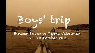 Boys' kayak trip to Hvasser 2019