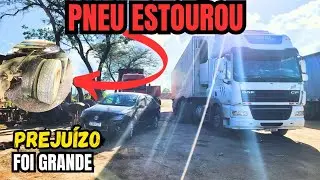 PNEU ESTOUROU E ACABOU COM PARALAMAS E LANTERNA.  PREJUIZO GRANDE.