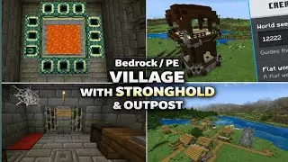 Minecraft Bedrock Plains Village With Stronghold And Pillager Outpost Seed